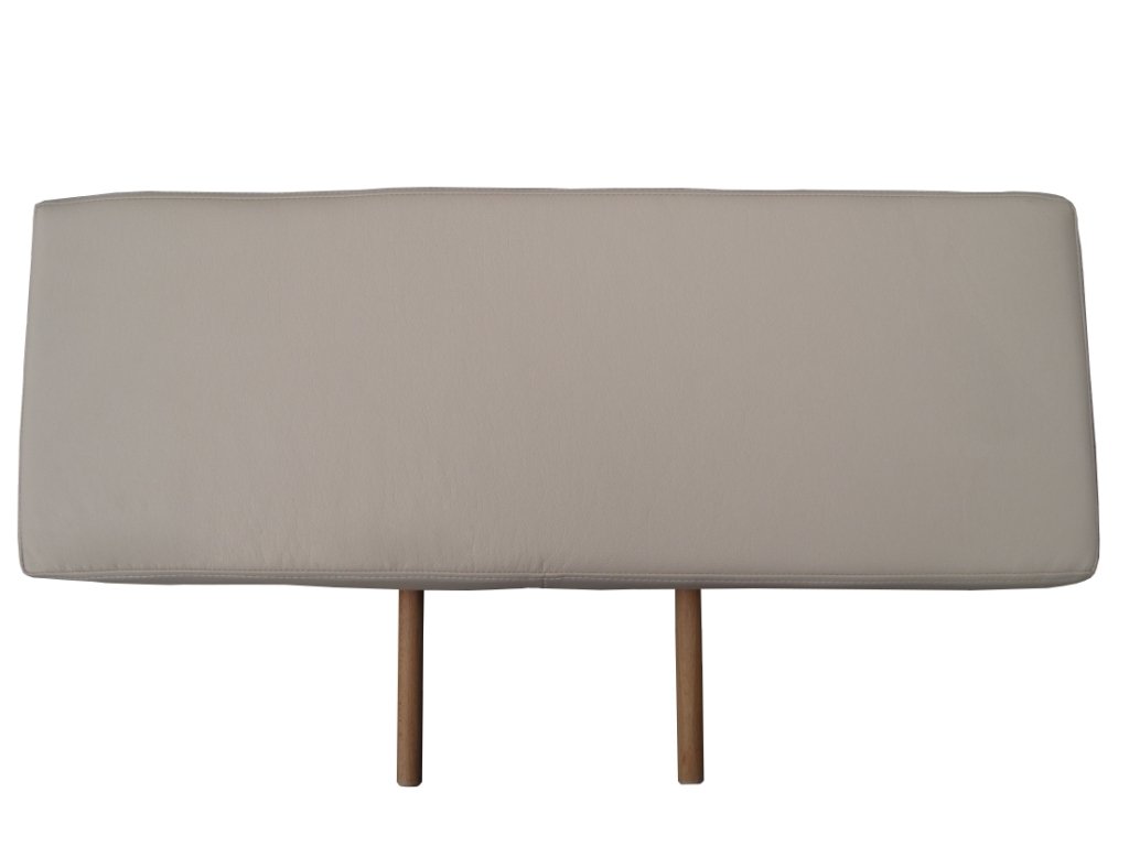 Zen – podnóżek do wszystkich stołów do masażu Zen – przedłużenie stołu do masażu, 76 x 28 x 7,5 cm, podnóżek z tapicerką, akcesoria do ławki do masażu (kremowy)