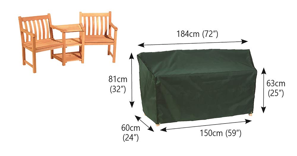 Bosmere Protector 6000 Conversation Seat Cover - Dark Green - Sam
