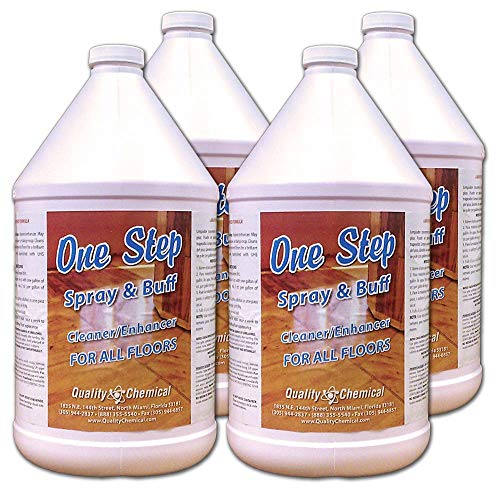 One Step - Spray and Buff - Floor Restorer - Cleans and Polishes in one Operation-4 Gallon case