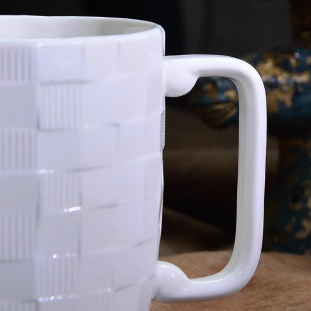 Salsa per condimento per insalata Nordic Semplice Piccola Griglia Lattina di latte in ceramica bianca Tazza di latte Caffè Europeo Tazza di latte Salsiera per Cucina Ristorante