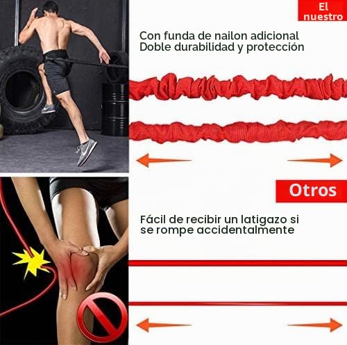 Carga Juego de Entrenamiento de Fuerza explosiva Entrenamiento de Fuerza Resistencia Cuerda Mejorar Fuerza Velocidad y Muscular …