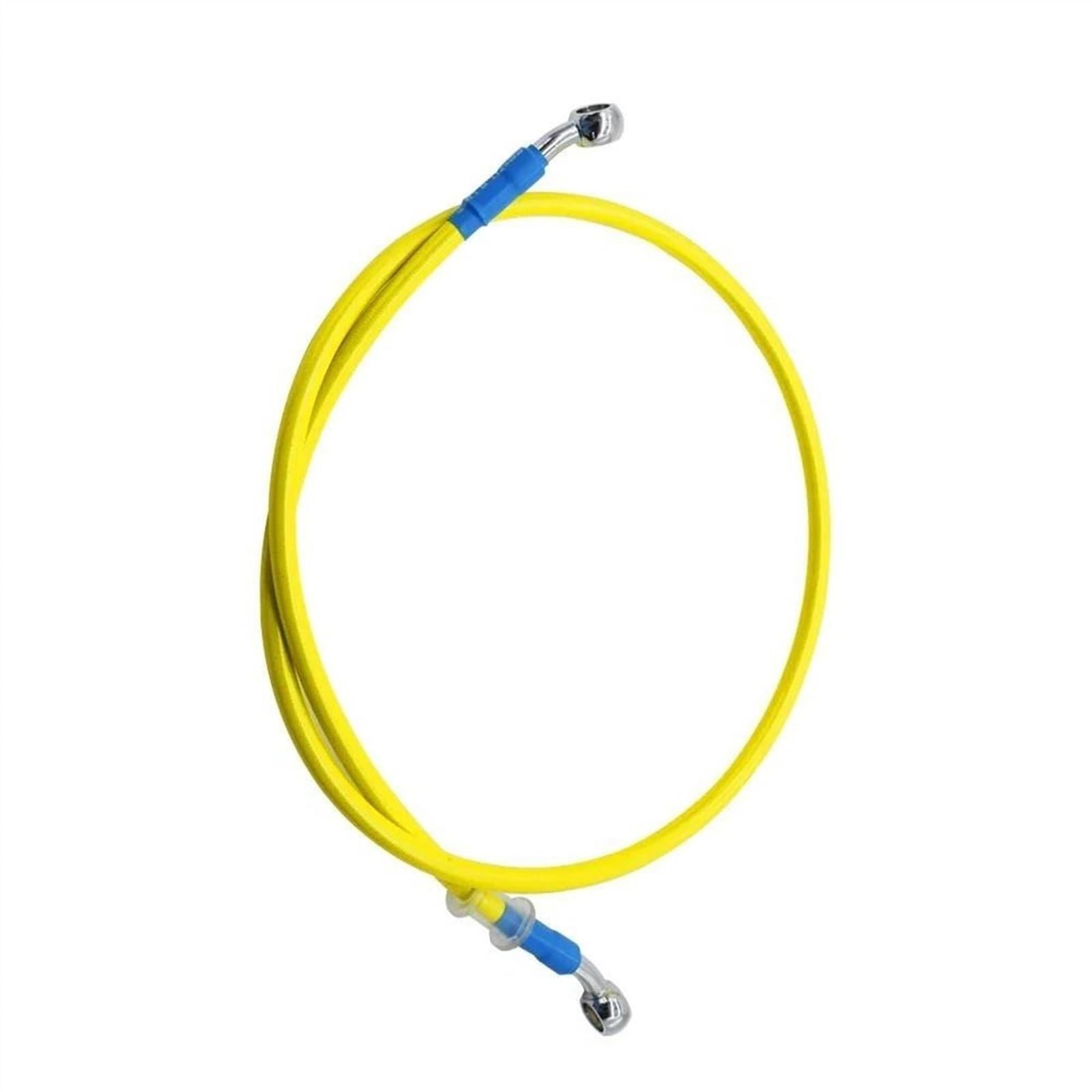 Ksxzw Yellow Motorbike Part Motorcycle Brake Oil Hose Line Pipe Hydraulic Reinforced Stainless Steel Braided 220Cm