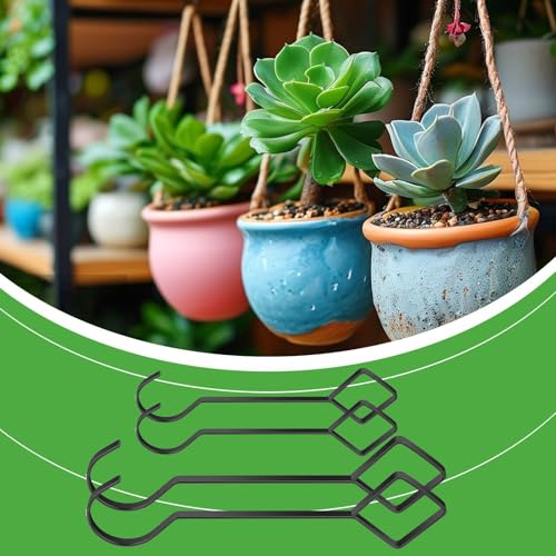 Gancho colgante de acero para plantas de exterior e interior 8