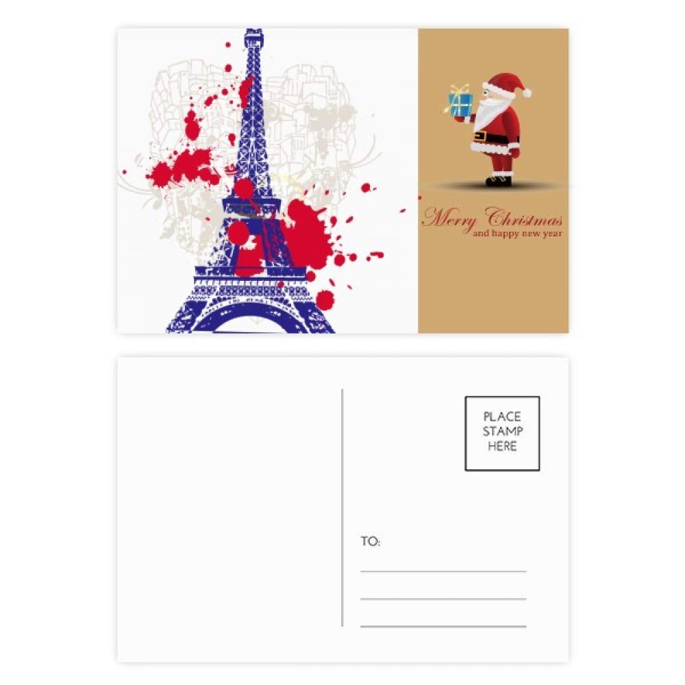 Cartes Postales Tour Eiffel Père Noël pour Ne Plus Manquer de Vœux à Paris - 4