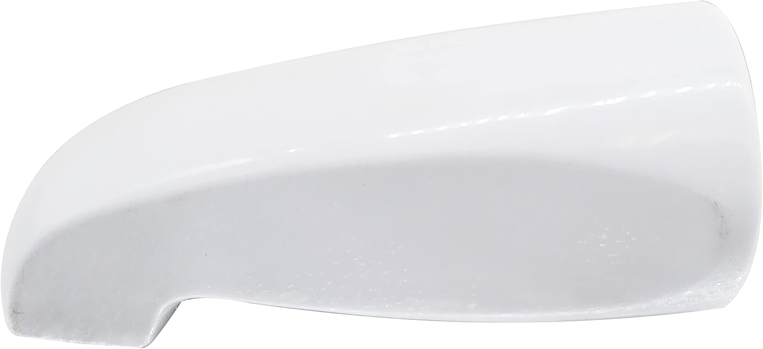 Westbrass D310-50 5-1/2" Reach Wall Brass Mount Tub Spout, Powder Coat White