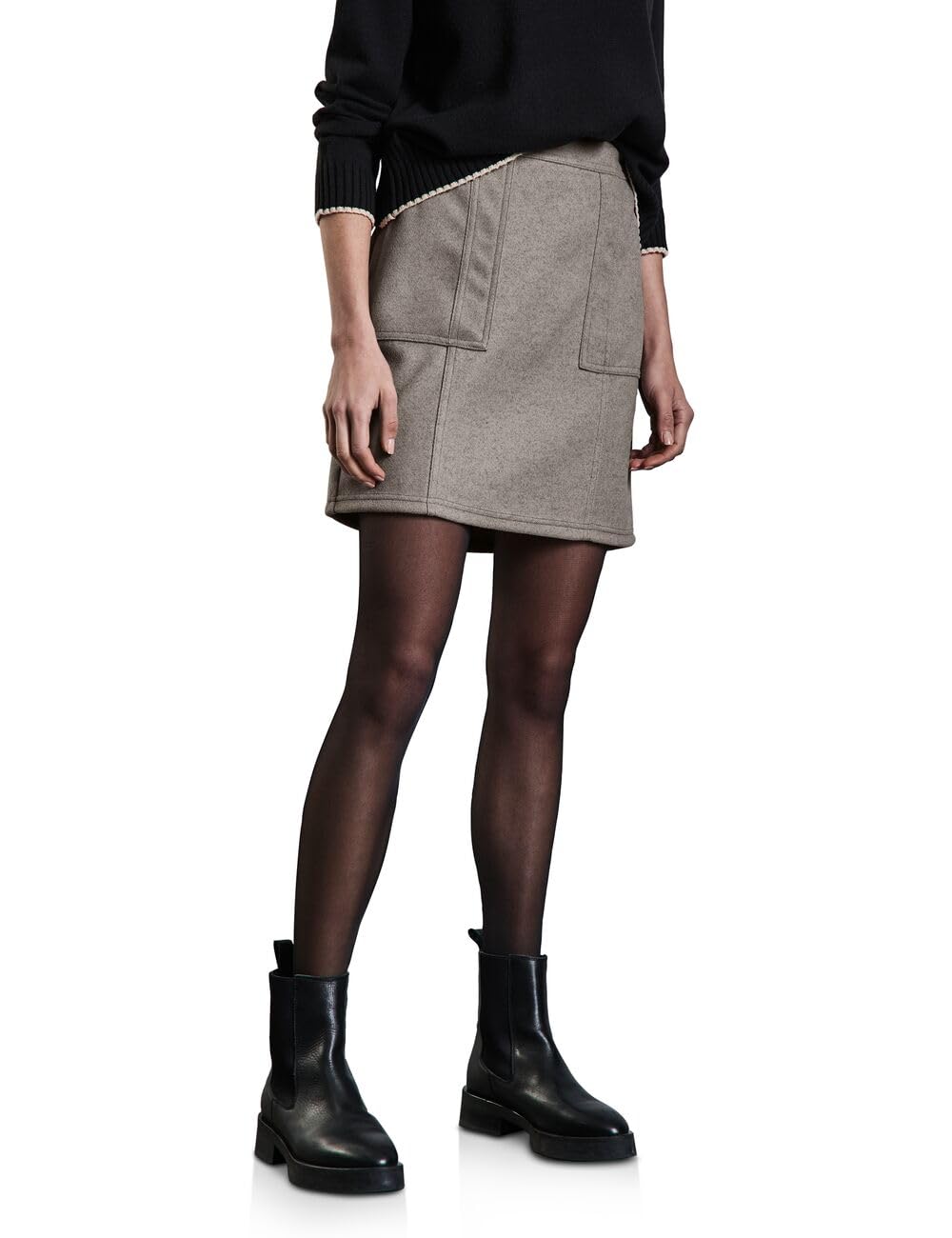Street ONE Damen A361630 Knielanger Rock