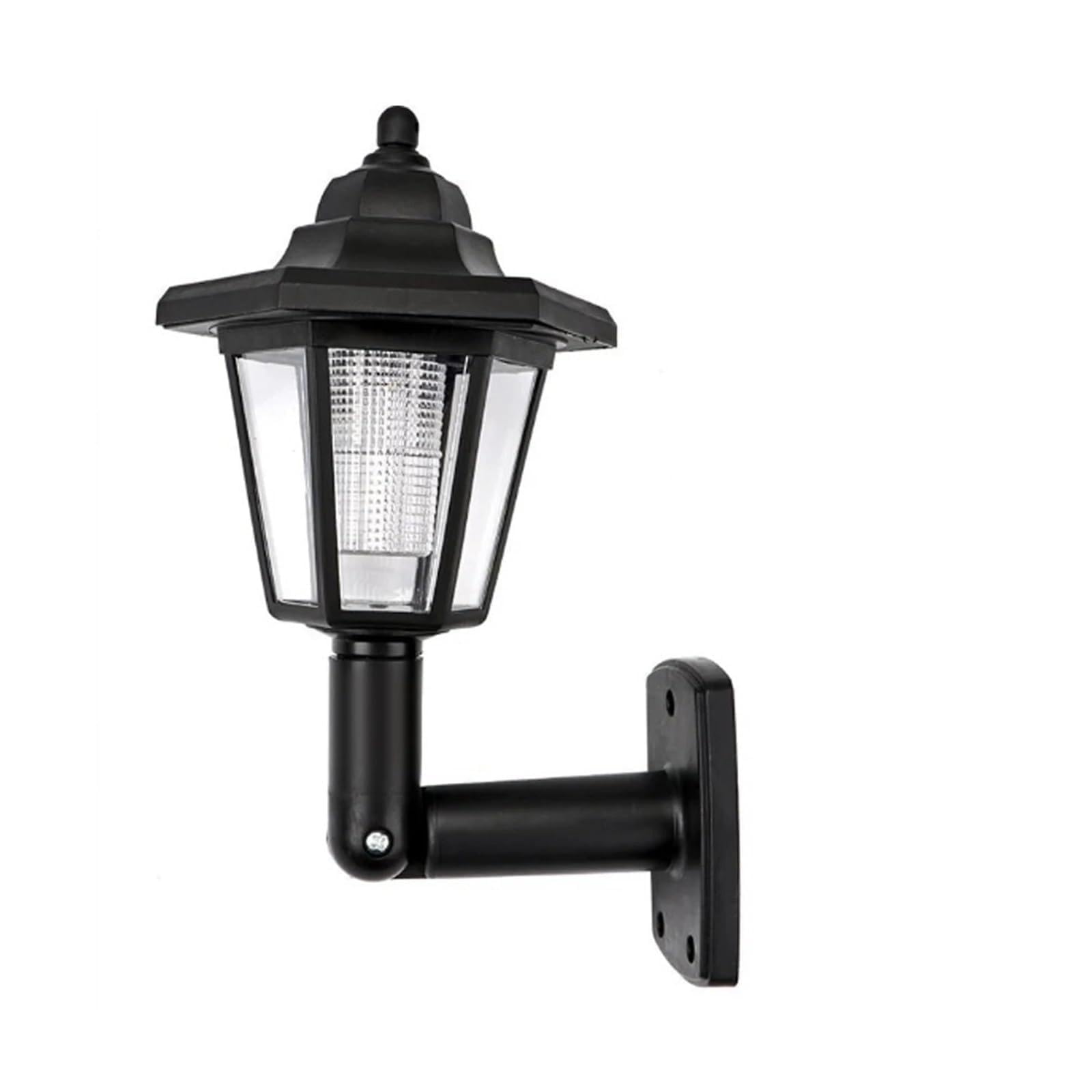 PengWei 1pc Solar Hexagonal Wall Light Retro LED Lamp IP44 ABS for Garden Courtyards(Warm)