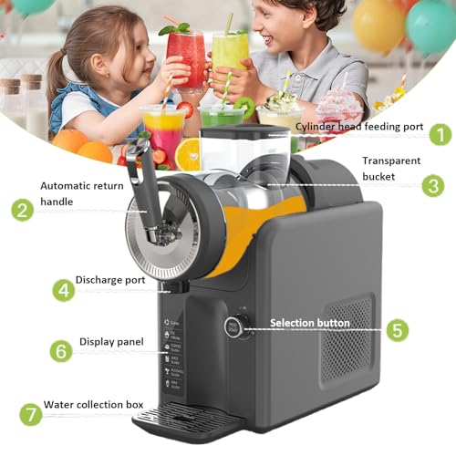 Giuggiolared Slush-Maschine, 1,8 l/68 oz Frozens Drink Maker und Slush-Maschine mit 5 Voreinstellungen, automatischer Reinigungsfunktion, Slush-Maker für Margaritas, Frappés und Slushies – Bild 4