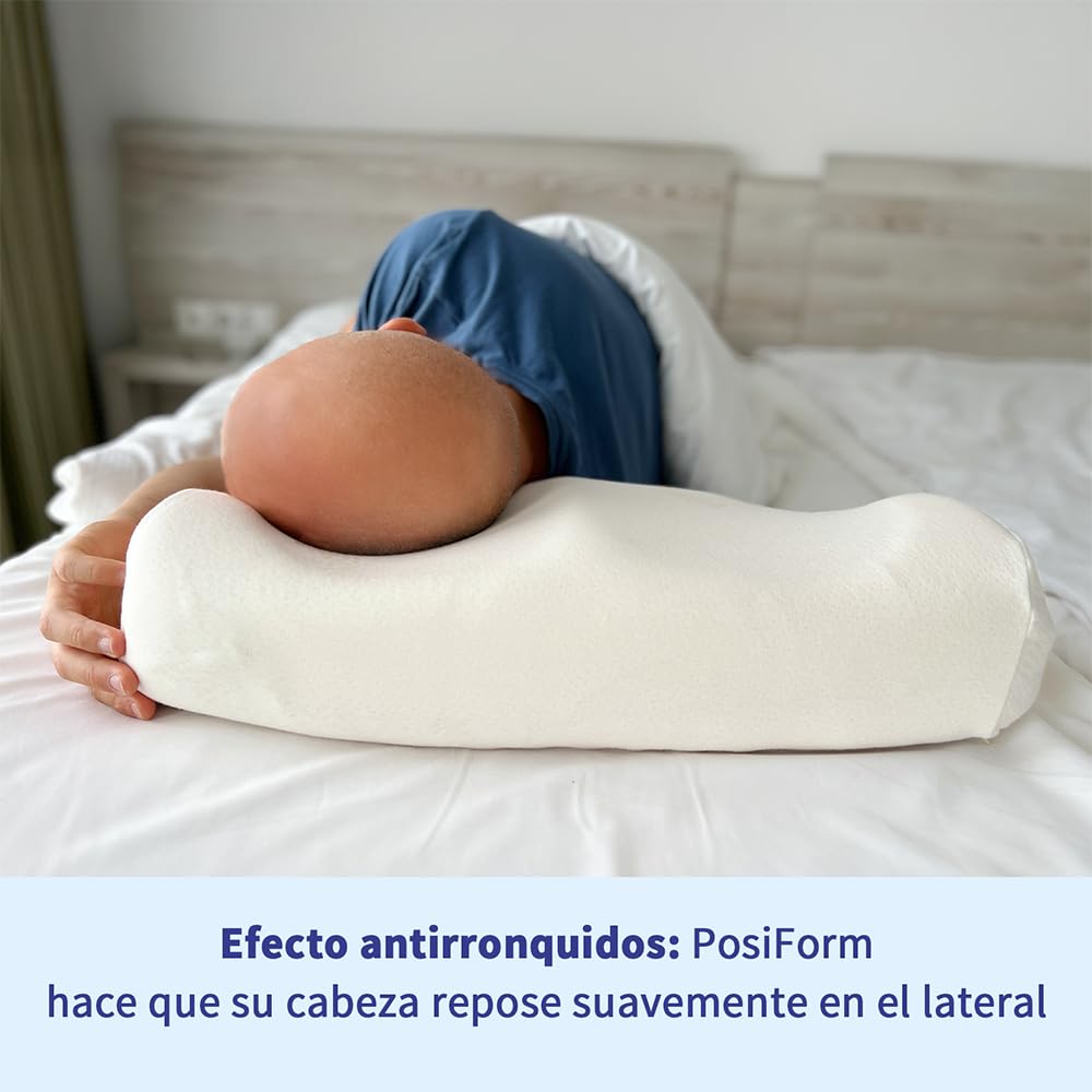 PosiForm - Almohada antirronquidos + guía antirronquidos de 40 páginas gratis de SomniShop