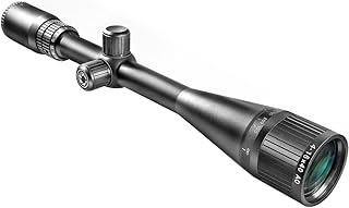 Varmint Crosshair Reticle Precision Riflescope with Adjustable Objective & Fully-Multi Coated Optics for Accurate Long-Range Shooting Hunting - BARSKA