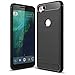 Google Pixel 2 Case, Suensan TPU Shock Absorption Technology Raised Bezels Protective Case Cover (TPU Black)