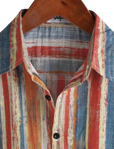 Image of VATPAVE Mens Casual Hawaiian Floral Shirts Short Sleeve Button Down Tropical Shirts Beach Summer Shirts