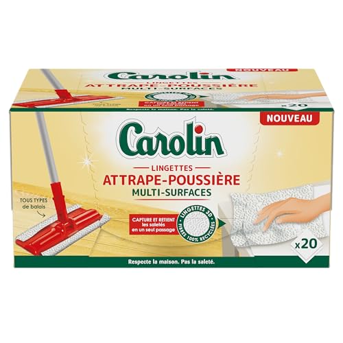 Carolin Lingettes Attrape Poussière x20