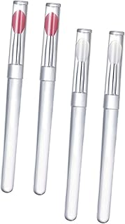 NOLITOY Cepillo de labios de silicona 4pcs co...