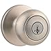 Kwikset Cove Entry Knob with SmartKey, Satin Nickel