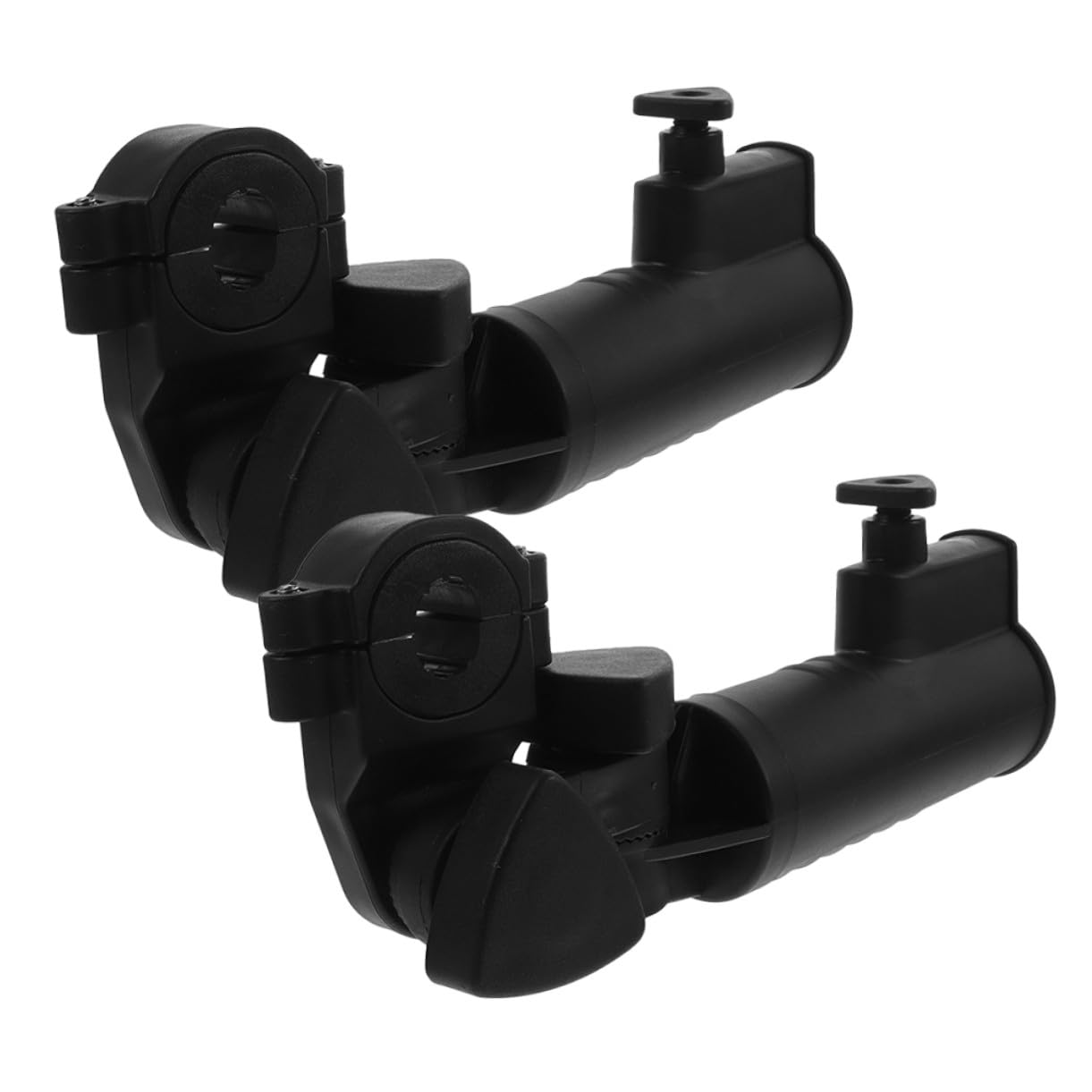 ERINGOGO 2 Piezas paragüero de Golf Carro Paraguas Soporte paragüero para Carrito de Golf Abrazadera del sostenedor Abdominales Negro