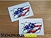 Lot de 2 autocollants USA Nicky Hayden Superbike MotoGP Moto GP 69 Casque/écran Taille moyenne 100 mm – Couleur imprimée en vinyle autocollant pour voiture + P+P