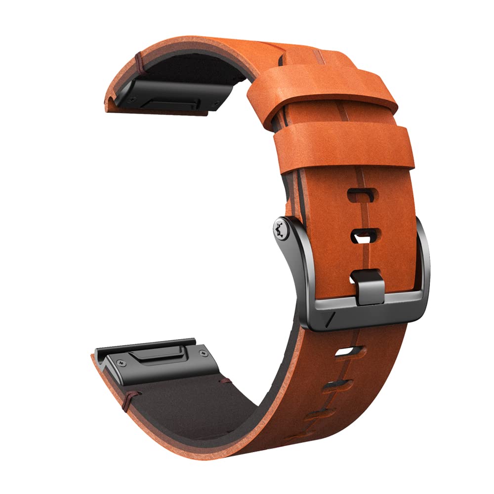 22 pasek do smartwatcha 26 mm do zegarka Garmin Fenix 6 6S 6X Pro 5X 5 Plus 3HR 935 Mk2 Enduro pasek do szybkiego zwalniania opaska na nadgarstek z prawdziwej skóry