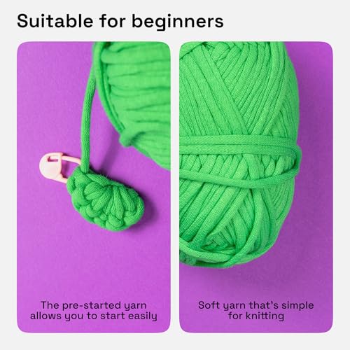 ARTISTRO Kit de crochê para iniciantes – Kit de tricô completo com 30% de fio extra, kit de crochê p