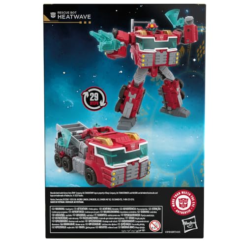 Transformers Age of the Primes Voyager Class Rescue Bot Heatwave, 7-inch Converting Action Figure, Robot Toys for Ages 8+ - image 4