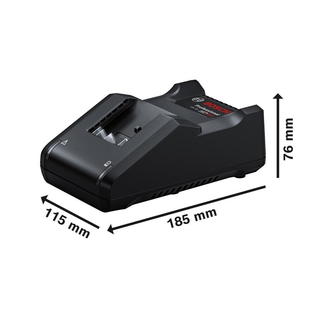 Kit 3 utensili BOSCH 18V Trapano avvitatore GSR18V-55 + Perforatore GHB18V-22 + Smerigliatrice GWS18V-7 + 3 batterie 18V - 4 + Caricatore GAL 18V-40 + Borsa