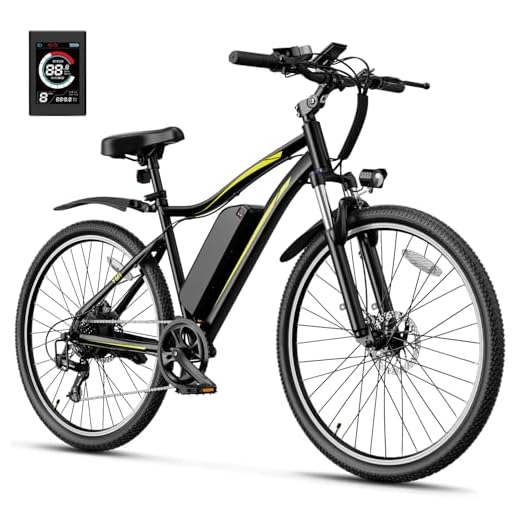 Heybike Race Max Electric Bike for Adults with 500W Motor, 22mph Max Speed, 600WH Removable Battery Ebike, 27.5" Electric Mountain Bike with 7-Speed and Front Suspension