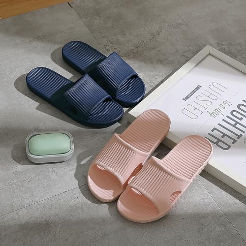 Shower Slippers for Women Men, Quick Drying Lightweight Non Slip Open-toe EVA Travel-friendly Breathable Shoes Slide Slippers for Bathroom,House Slipper,Outdoor4