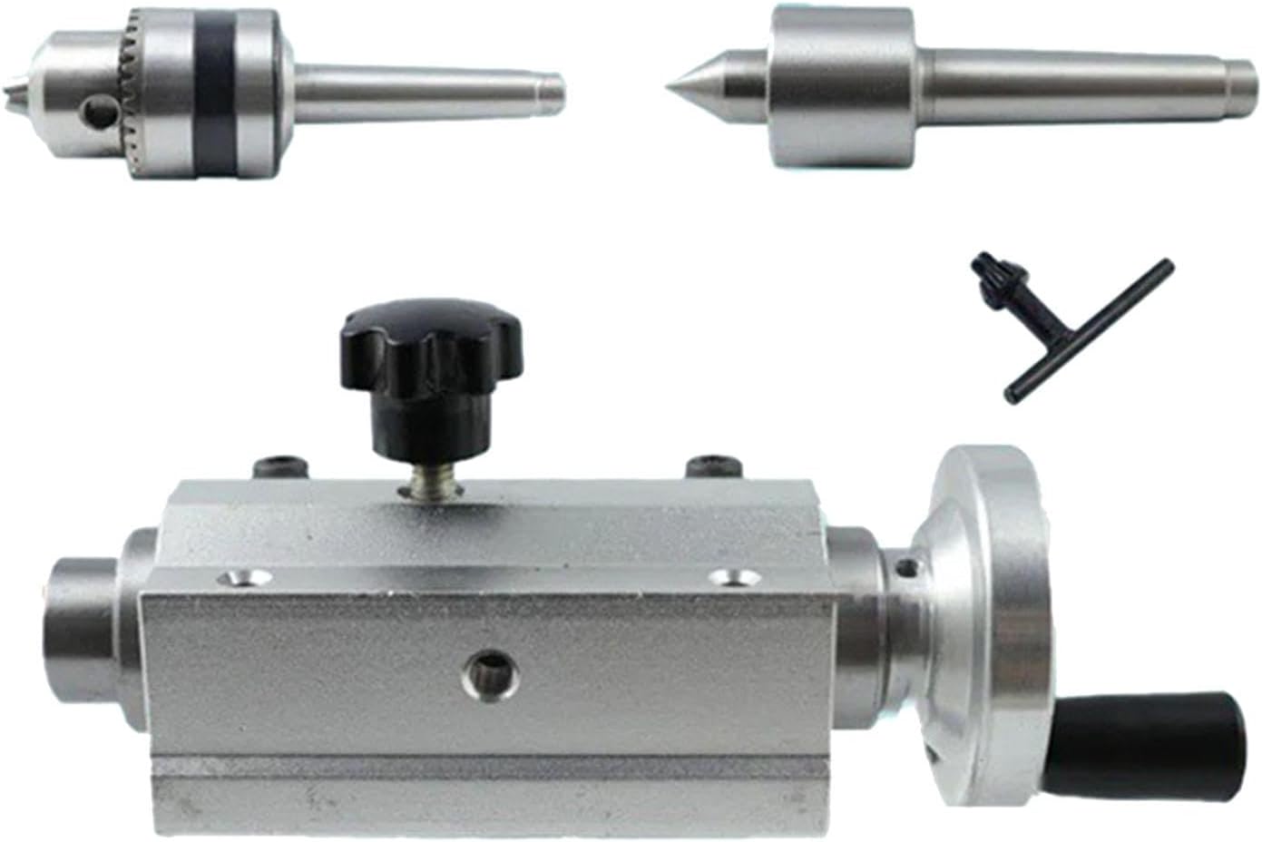 ドリルテールストック B12 ライブセンターパーツアクセサリー ミニ旋盤マシン用 ヘビーデューティー 高精度 DIY チャック 木工