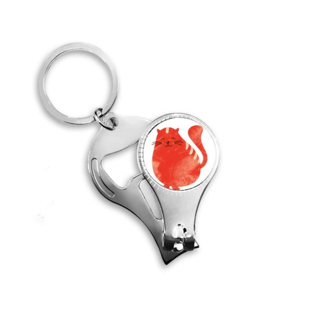 Pince à ongles chat orange aquarelle, une idée cadeau originale