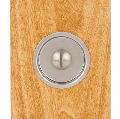 Omnia 3910 Mortise Lock for Wood Pocket Doors, Brushed Stainless Steel - Image 5