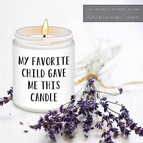 Image of Homsolver Gifts for Dad, Fathers Day Dad Gifts from Daughter Son, Dad Birthdy Gift, Gifts for Dad Who Wants Nothing-My Favorite Child Gave Me This Candle White