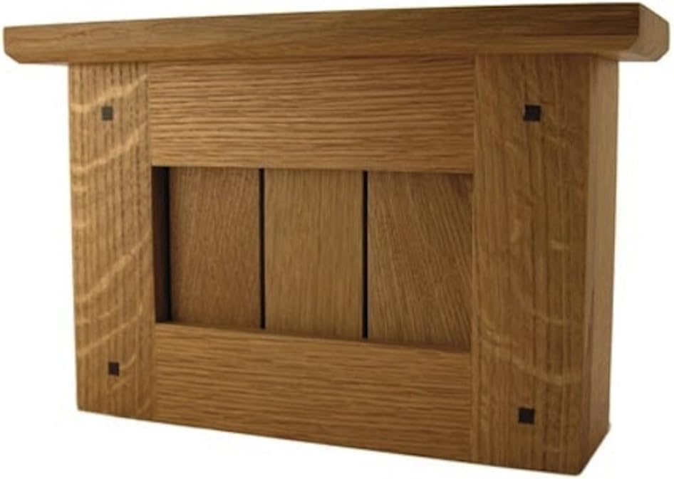 Solid Quarter Sawn Oak Hardwood Mission Doorbell Chime