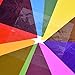 Outus 104 Pcs Colored Cellophane Sheets for Crafts, Cellophane Wrap Paper Color Cello Sheets for Gel Light Filter DIY Arts Crafts Decoration (Multicolor, 7.5 x 7.5 Inch)