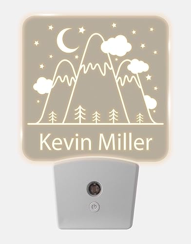 Miniatura 19 de Luces nocturnas personalizadas enchufables a la pared para dormitorio de niños con sensor de encendido/apagado automático, luz nocturna LED blanca