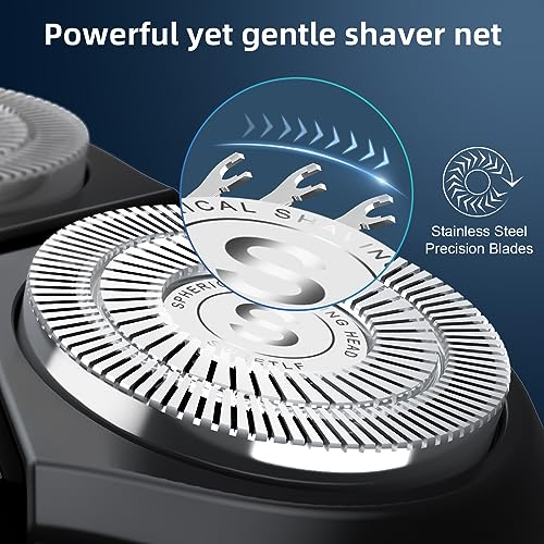SweetLF Electric Shavers Men, Rotary Razor Cordless Shaver with Precision Trimmer Beard Trimmer Wet & Dry Shaver IPX7 Waterproof & LED Display SWS7105 SweetLF Electric Shavers Men, Rotary Razor Cordless Shaver with Precision Trimmer Beard Trimmer Wet & Dry Shaver IPX7 Waterproof & LED Display SWS7105