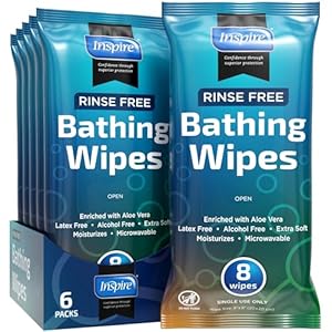 Body Wipes for adults bathing no ri...