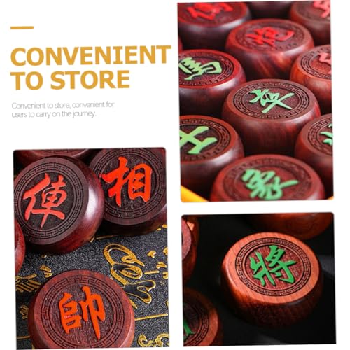 Jeu échecs bois traditionnel chinois portable Abaodam - 2