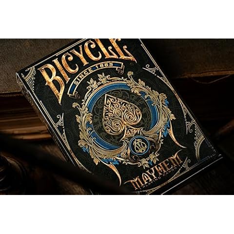 Bicycle Mayhem Blue Playing Cards Deck Poker Size Gift Item Kids Adult Cool Theme Cover