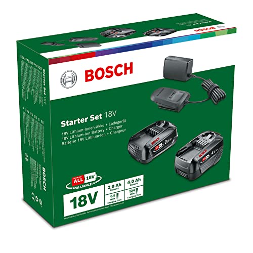 Bosch Home and Garden accu- en oplader-starterset 18 V (2 accu's 2,0 Ah + 4,0 Ah, AL 18V-20 oplader, 18-volt-systeem, in kartonnen doos) - Afbeelding 5