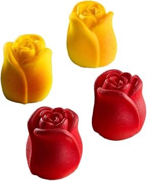 Pavoni PX3226 Pavoflex Silicone Pan with 15 Romance40time Rose-Shaped Cavities 1.57 Inch Diameter x 1.77 Inch High