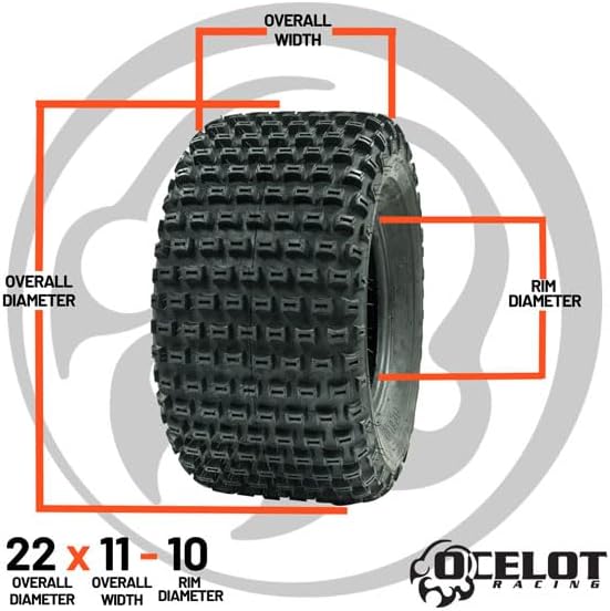 22 x 11-10 Ocelot P322 ATV Tire