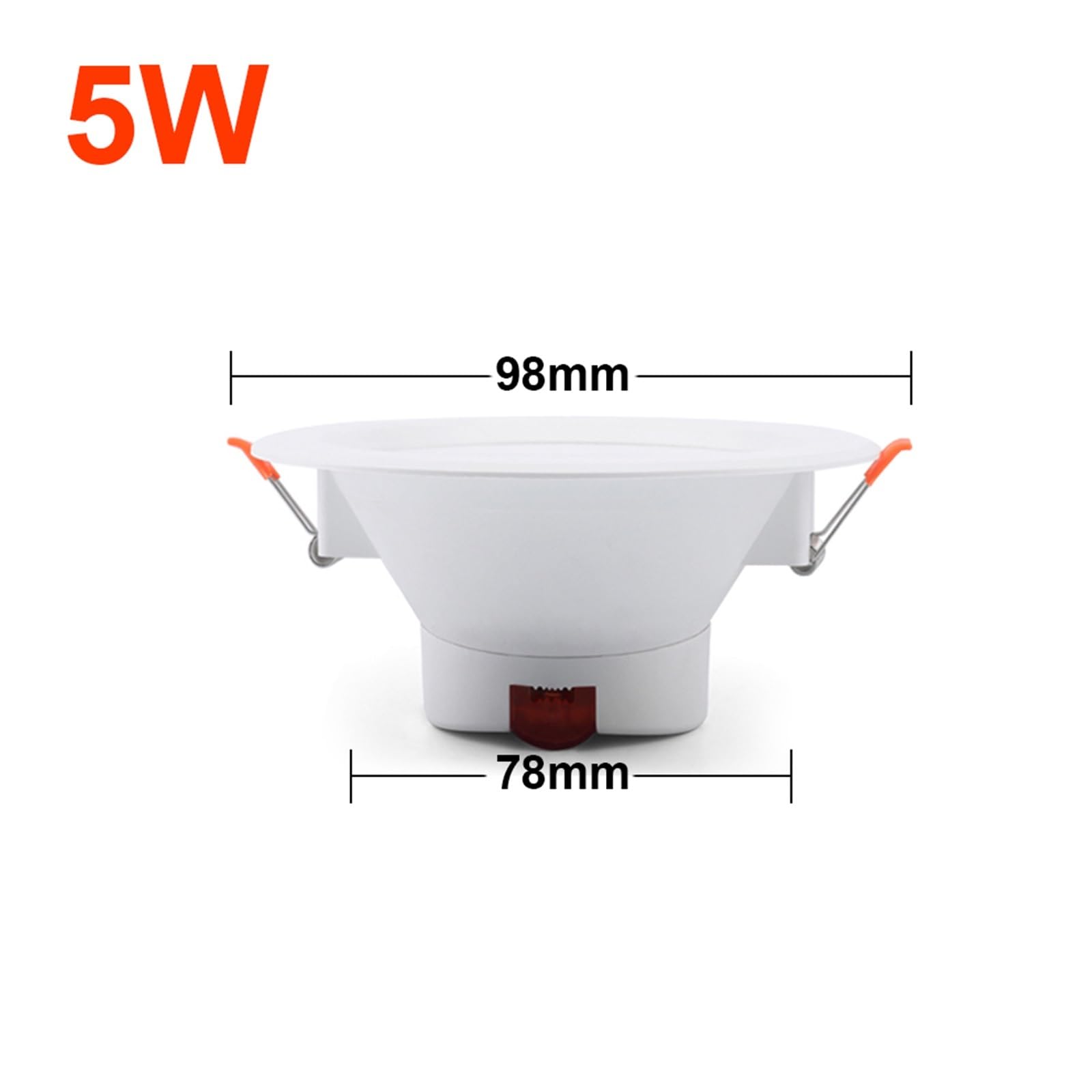 Faretto da Incasso A LED Tuya Smart WiFi Plafoniera Dimmerabile RGB + CW + WW Faretto Lampada Controllo Vocale Super Luminoso(2 Pieces,5W)