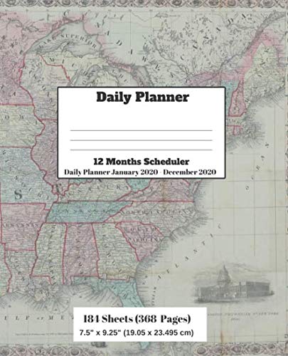Amazon.com: Daily Planner:12 months scheduler, Daily Planner January ...