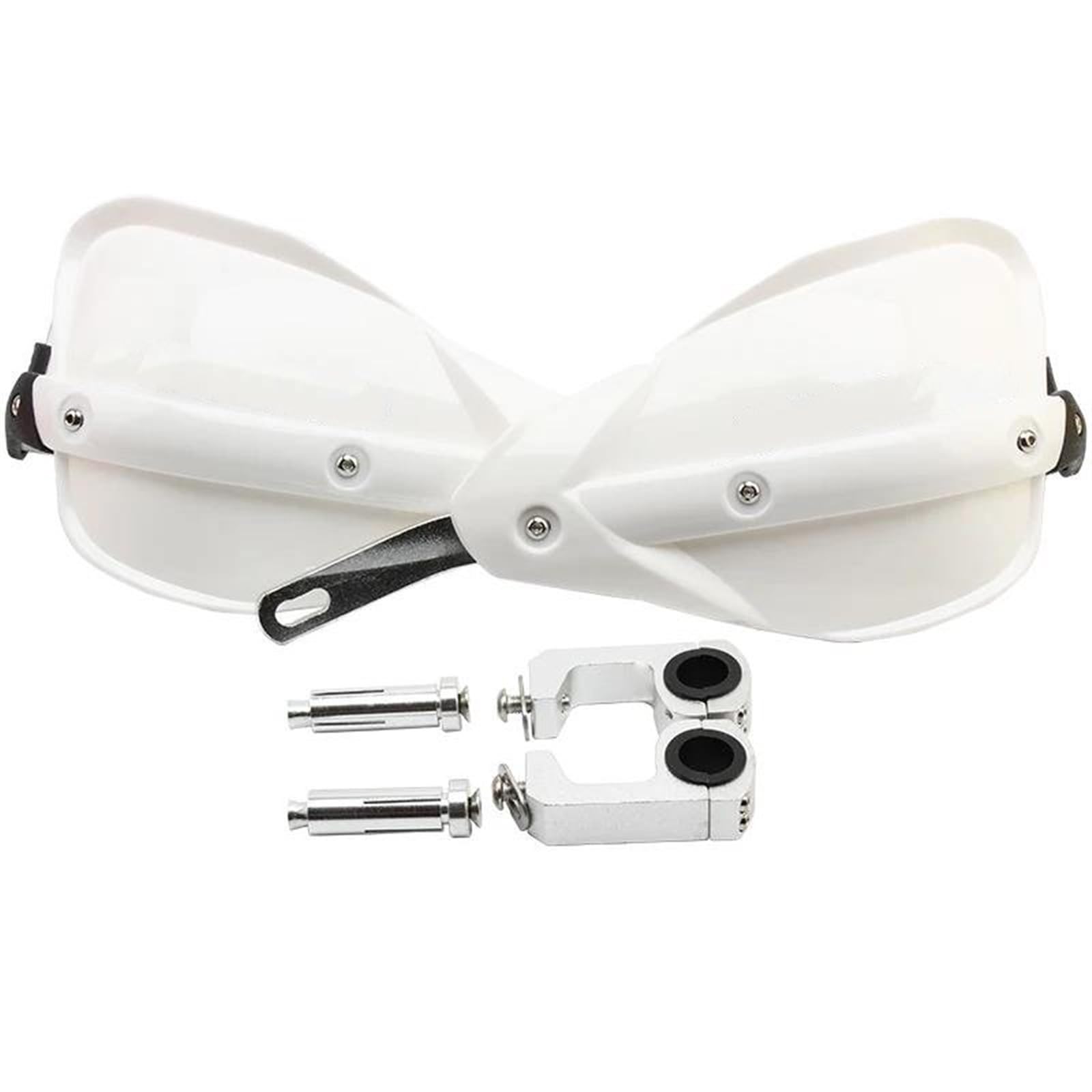 Mano Protezione Protezione Paramani Moto 22mm 28mm per Manubrio ADV EXC Enduro Te CRF WRF DRZ KLX Dirt Bike ATV Paramani per Moto (Color : Bianco)