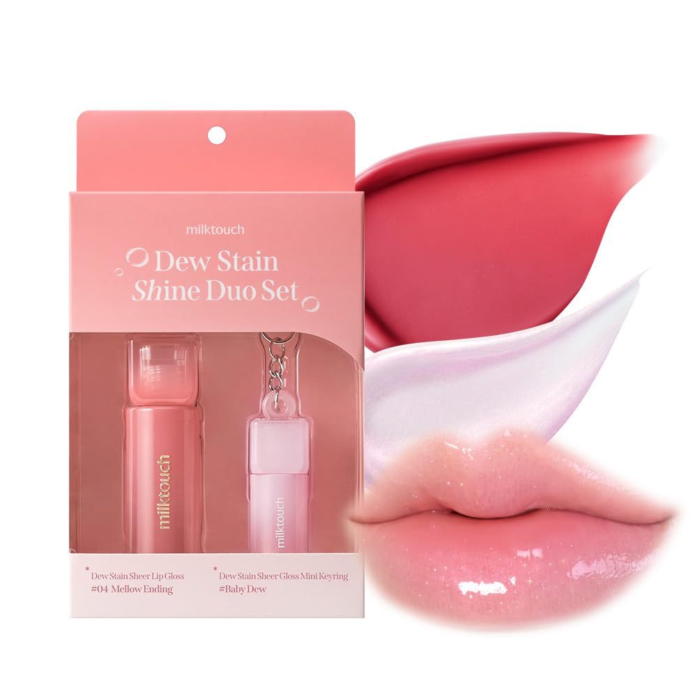 milk touch リップグロス＆ティント セット Amazon | Milk touch ミルクタッチデューステイン シャインデュオ