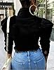 AMEBELLE Jean Jacket for Women Long Puff Sleeve Di... #1