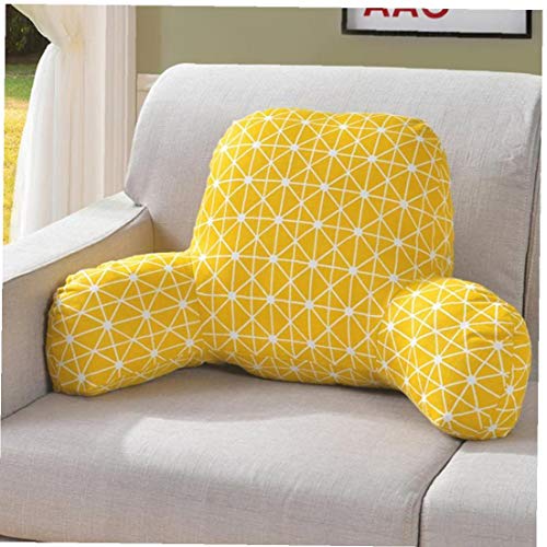 Coussin avec bras de support en tissu coton lin dossier de lit ferme - 5