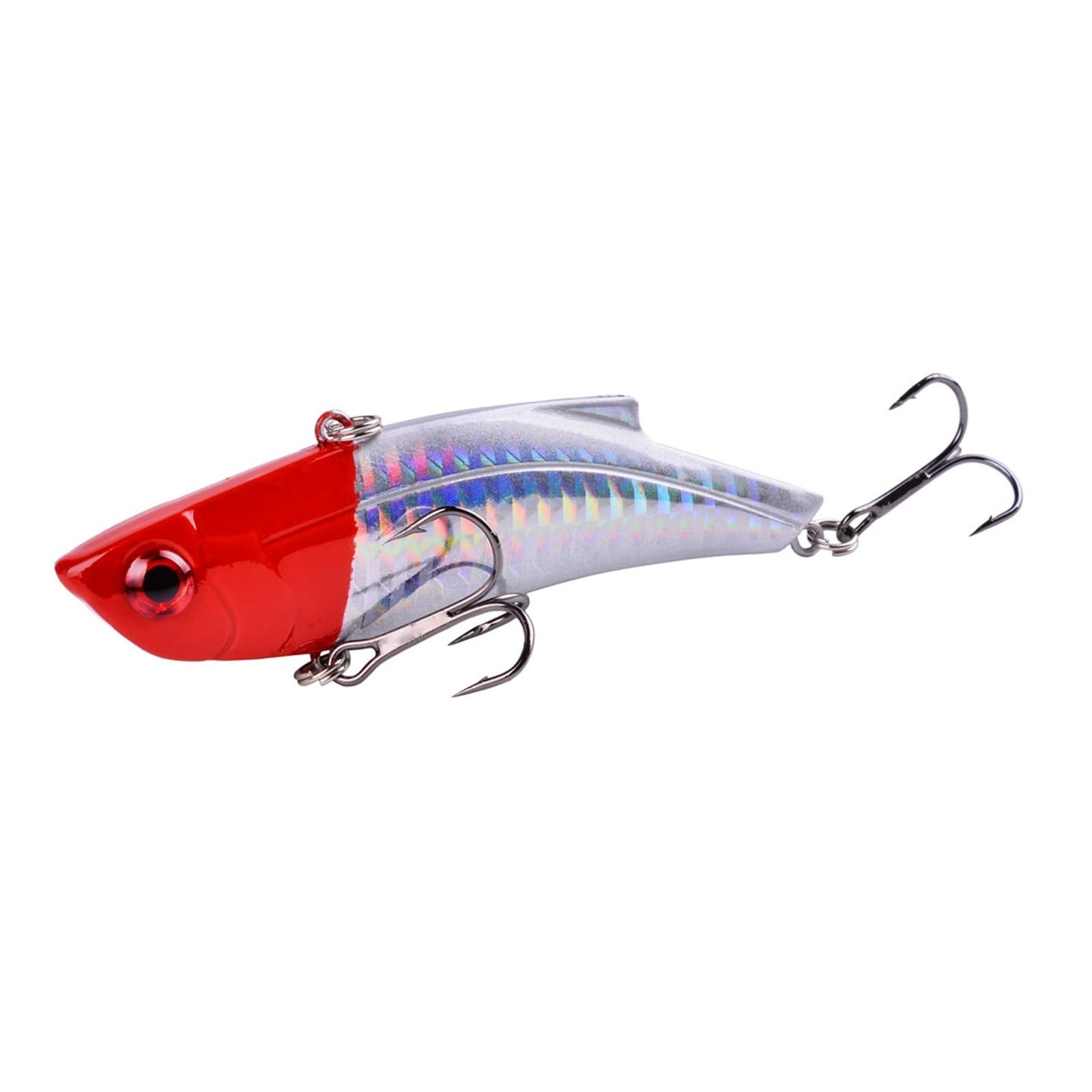 XILILHC 10 PZ 28g Inverno VIB Richiamo di Pesca 9 cm Esca Dura all'Interno Ghiaccio Mare Attrezzatura da Pesca Immersione Girevole Jig Metallo Wobbler Lure