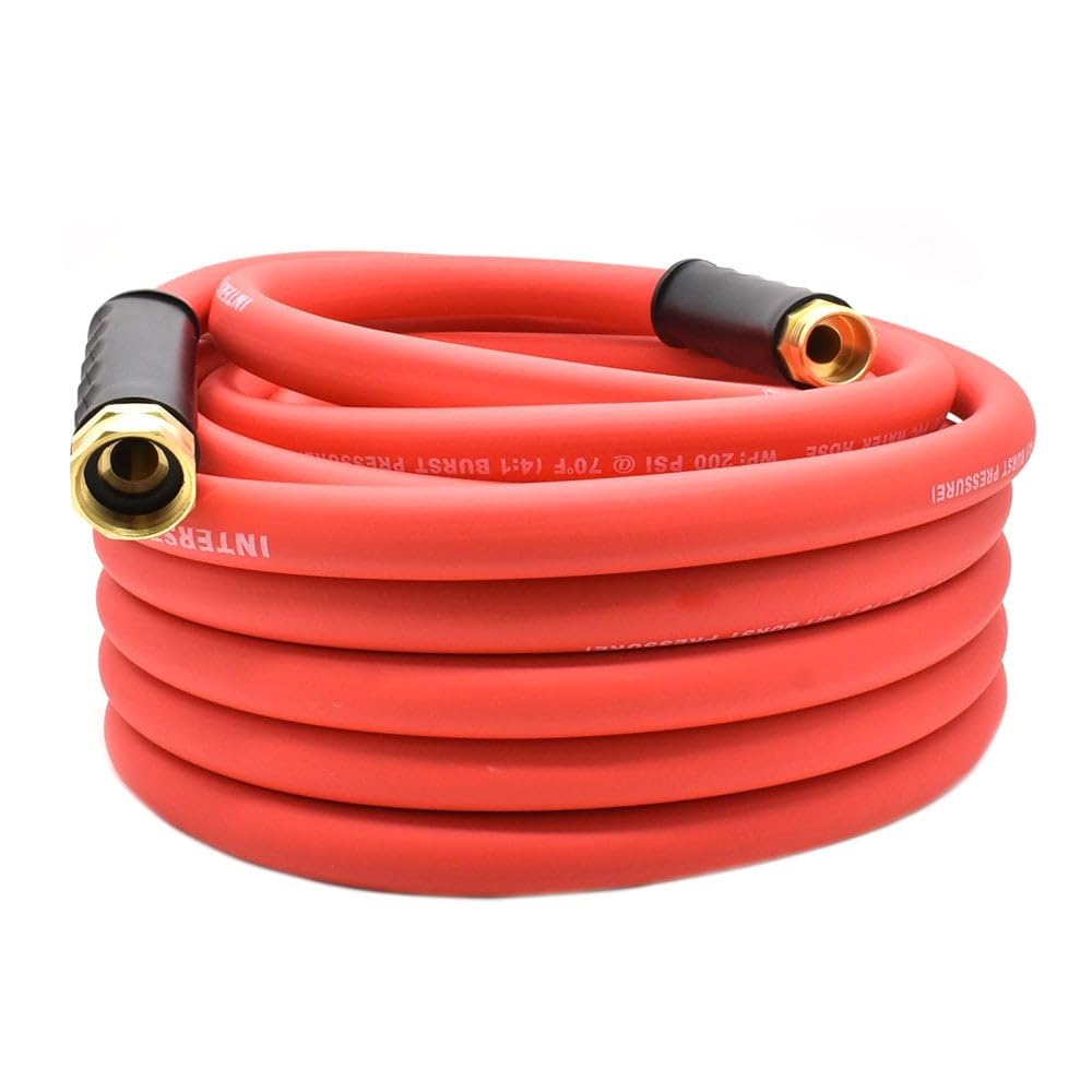 Interstate Pneumatics HCR19-050E 5/8 Inch x 50 FT Contractor-Grade Water Hose