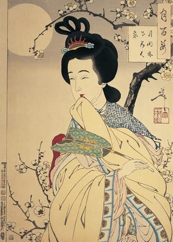 Gros plan d'une femme par Tsukioka Yoshitoshi : affiche toile pour rechauffer un mur vide